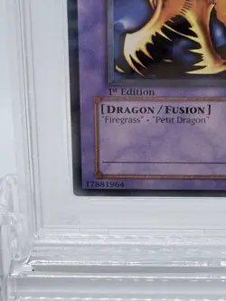 Yugioh Lob-019 Darkfire Dragon 1st Ed Psa 9 Gem Mint Rare Legend Of Blue-eyes - Image 3