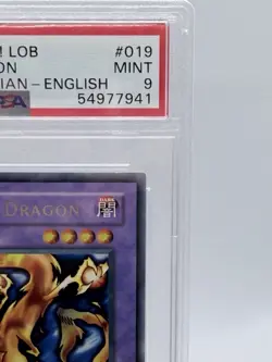 Yugioh Lob-019 Darkfire Dragon 1st Ed Psa 9 Gem Mint Rare Legend Of Blue-eyes - Image 5