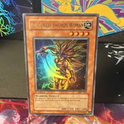 yu-gi-oh amazoness swords woman mfc-061 magician's force ultra rare konami 1st … - Image 1