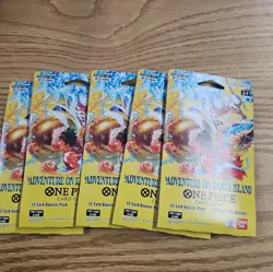 One Piece TCG OP15-EB04 - Sleeved Booster Packs (Lot Of 5) *IN HAND SHIPS FAST* - Image 1