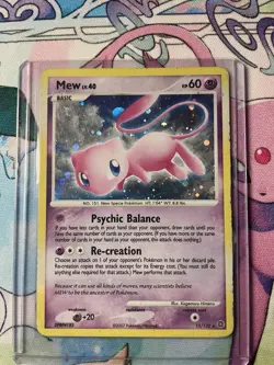 Pokemon TCG Mew 15/132 D&P Secret Wonders Rare Holo - Image 3