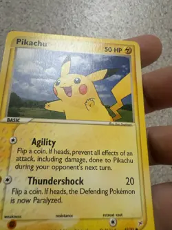 Pikachu Team Magma vs Team Aqua Regular Card 43/95 E Reader - LP+ CLEAN - Image 3
