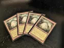 Jungle Basin X4 Magic the Gathering Visions NM - Image 1