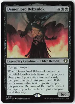 Demonlord Belzenlok Foil R Commander Masters 151 NM - Image 1