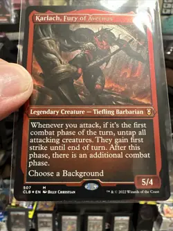 MTG Karlach, Fury of Avernus FOIL ETCHED Commander Legends Baldur's Gate 507 NM - Image 1