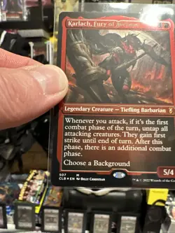 MTG Karlach, Fury of Avernus FOIL ETCHED Commander Legends Baldur's Gate 507 NM - Image 2