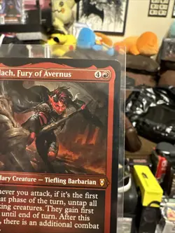 MTG Karlach, Fury of Avernus FOIL ETCHED Commander Legends Baldur's Gate 507 NM - Image 4