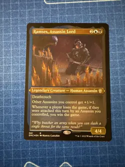 MTG Ramses, Assassin Lord Foil Etch Dominaria United Commander - Image 1