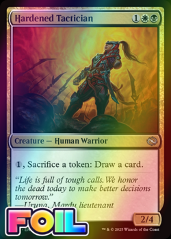 x1 Hardened Tactician TDM Tarkir Dragonstorm MTG 191 Foil Uncommon M/NM 1x - Image 1