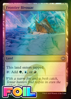 x1 Frontier Bivouac TDM Tarkir Dragonstorm MTG 256 Foil Uncommon M/NM 1x - Image 1