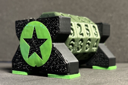 Life Counter –Army Tribute-Digit Dial | MTG-Pokemon-Tabletop Games | Grn/Blk - Image 1