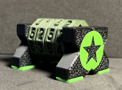 Life Counter –Army Tribute-Digit Dial | MTG-Pokemon-Tabletop Games | Grn/Blk - Image 2