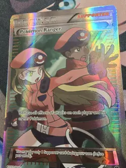Pokemon Ranger (Full Art) 113/114 XY - Steam Siege Holo NM - Image 2