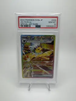 PSA 10 Jolteon EX 209/187 Terastal Festival SV8a SAR Art Rare Japanese POKEMON - Image 1