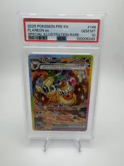 2025 Pokemon SV Prismatic Flareon ex Special Illustration Rare #146/131 PSA 10 - Image 1