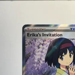 Pokemon TCG Erika's Invitation Full Art Holo Ultra Rare 196/165 151 2023 - Image 2