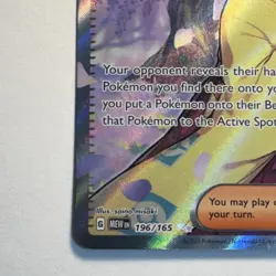 Pokemon TCG Erika's Invitation Full Art Holo Ultra Rare 196/165 151 2023 - Image 5