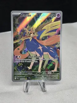 2025 Pokemon Phantasmal Flames ZACIAN 100/094 Illustration Rare - Image 1