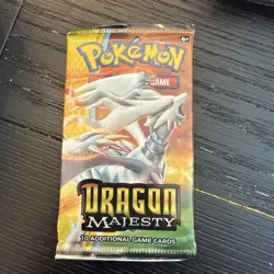 Pokemon TCG Sun & Moon Dragon Majesty Reshiram Art Booster Pack Sealed - Image 1