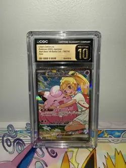 CGC PRISTINE 10 Lillie's Clefairy ex SAR 765/742 Pokemon Japanese Start Deck 100 - Image 1