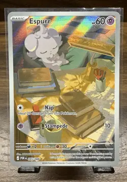 Espurr 095/088 Illustration Rare Full Art Perfect Order POR Eng Pokemon TCG NM - Image 1