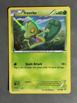 Treecko 6/160 XY Primal Clash Holo Common Promo Pokemon TCG 2014 VLP - Image 1