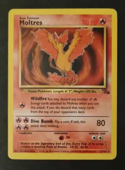 Pokemon Sulfura (Moltres) 27/62 - Fossile - EN - CGA Grading 8,5/10 - Image 1
