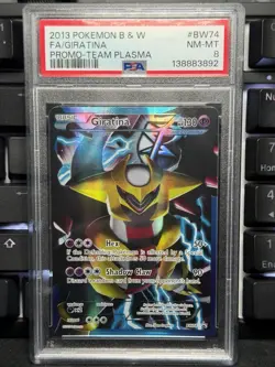 Pokemon Giratina Team Plasma Promo Black & White Holo Full Art BW74 PSA 8 - Image 1