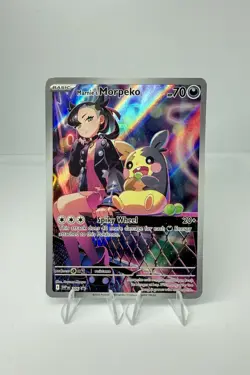 2025 Pokemon Marnie’s Morpeko #206 Sv: Scarlet & Violet Black Star Promo Holo - Image 1