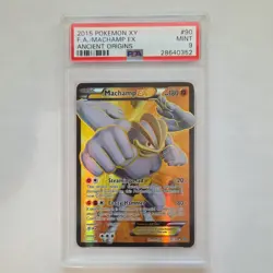 Pokemon Machamp EX Full Art Holo Ultra Rare PSA 9 XY Ancient Origins 90/98 2015 - Image 1