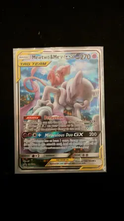 Pokemon TCG Mewtwo & Mew GX Tag Team Black Star Promo #SM191 PSA 10 Gem Mint - Image 1