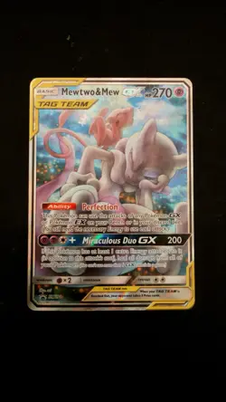 Pokemon TCG Mewtwo & Mew GX Tag Team Black Star Promo #SM191 PSA 10 Gem Mint - Image 3