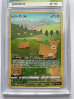 Pokemon TCG Ditto GG22/GG70 Special Art Crown Zenith 2023 ACE 9 - Image 2