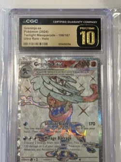 Pokemon Greninja ex Ultra Rare Holo CGC Pristine 10 198/167 English - Image 1