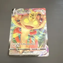 Pokemon Meowth VMAX Promo SWSH005 Sword & Shield Holo Vmax 300 HP Gold Rush - Image 1