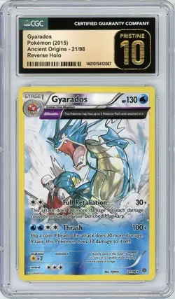 Pokemon Gyarados #21 Ancient Origins Reverse Holo CGC Pristine 10 - Image 1