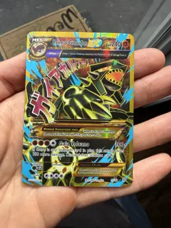 Pokemon Primal Groudon EX 97/98 Holo Shiny Full Art TCG Card Ancient Origins - Image 1