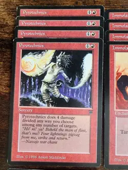 Vintage MTG ⭐Legends Edition⭐ Red Deck ⭐NM 35 cards⭐ 1994 Magic ⭐Active Volcano - Image 2