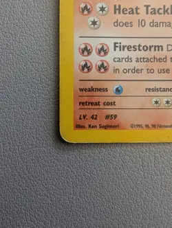 Pokemon Blaine's Arcanine Gym Challenge Holo Rare 1/132 90 HP Stage 1 Card - Image 3