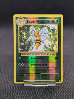 Pokemon Card Beedrill Evolutions Reverse Holo Rare 7/108 NM - Image 1
