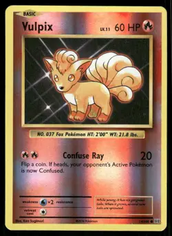Pokemon Cards Vulpix 14/108 Reverse Holo Evolutions Common NM - Image 1