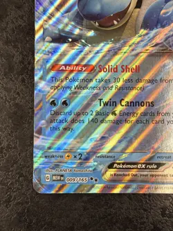 Pokemon Blastoise Ex Jumbo Oversized Card 009/165 HP330 - Image 5
