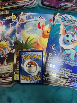 Pokemon TCG Jumbo Card Lot Of 20 In Binder Pikachu Vaporeon Jolteon Flareon - Image 2