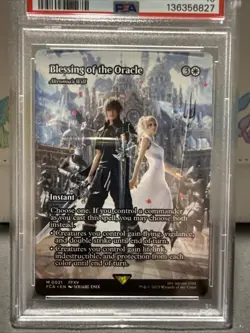 2025 MTG FINAL FANTASY THROUGH THE AGES #0021 BLESSING OF THE ORACLE PSA 10 - Image 2