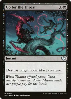 MTG Go for the Throat ** March of the Machine Commander ** English (NM) - Image 1