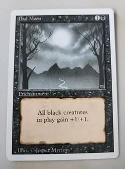 Bad Moon Revised Edition Regular NM Mint MTG - Image 1