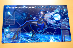 No.3500# Digimon Card Game Custom Playmat Yelan Genshin Impact Anime Girl Mat - Image 1