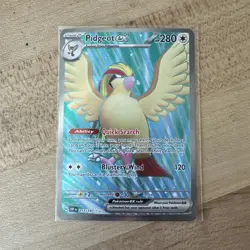 Pidgeot ex 217/197 Obsidian Flames Ultra Rare Full Art Holo Pokemon TCG NM - Image 1