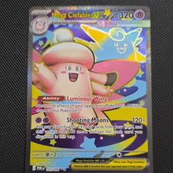 Pokemon Mega Clefable EX Full Art Holo Stage 1 Fairy 320 HP 120+ ATK POR 103/088 - Image 1