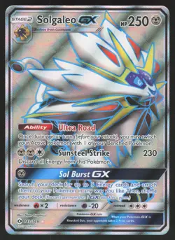 Solgaleo GX Full Art 143/149 Ultra Rare Pokemon TCG SM Base Set NM - Image 1